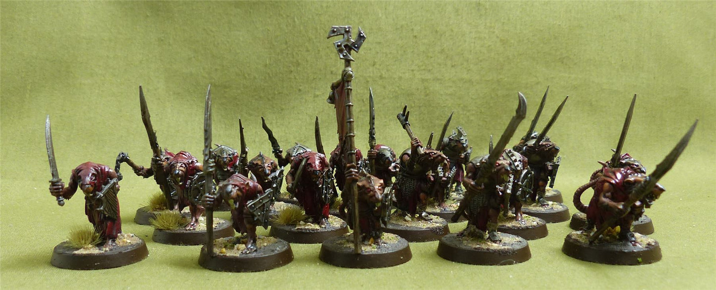 Clanrats painted - Skaven - Warhammer AoS #16J