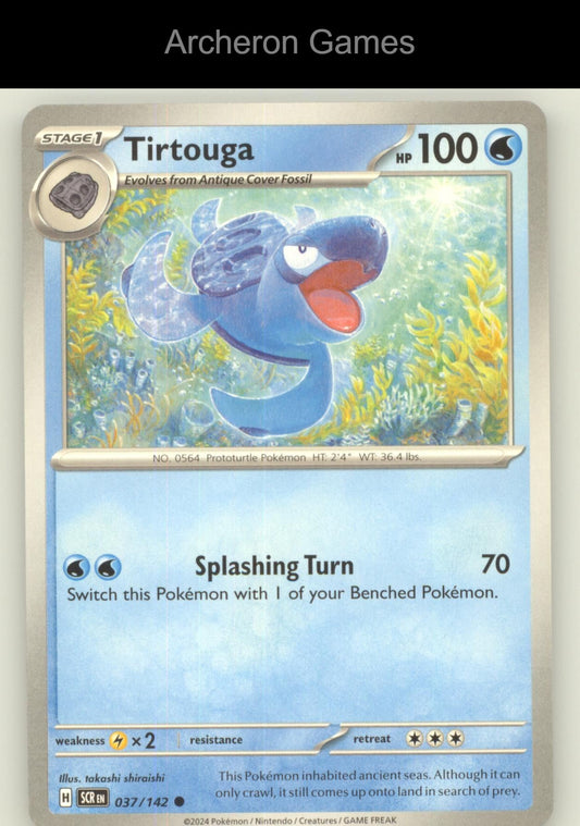 Pokemon Card Tirtouga SCR 37/142 C Stellar Crown