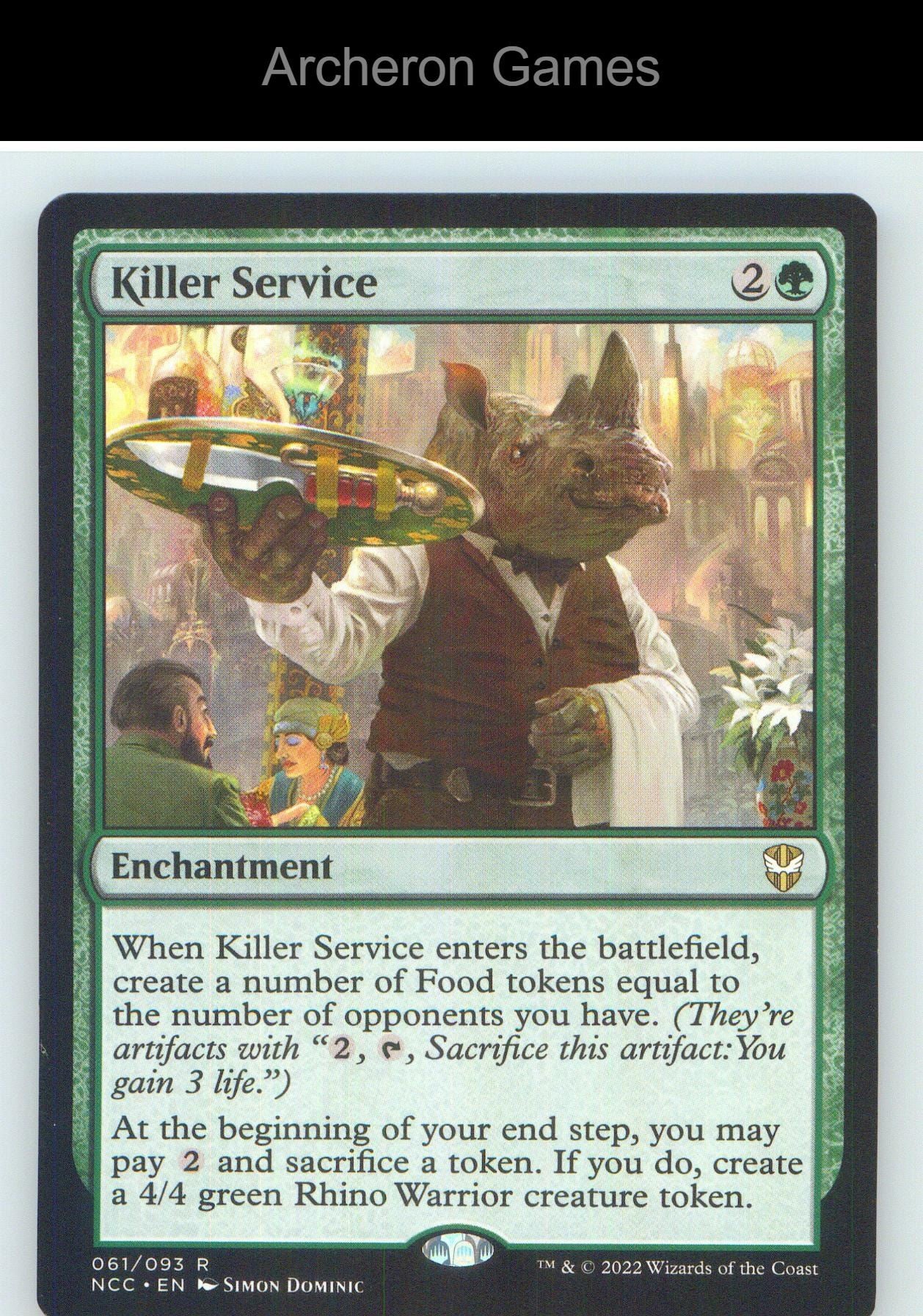 Killer Service NCC 61 R MTG Card NM/EX+
