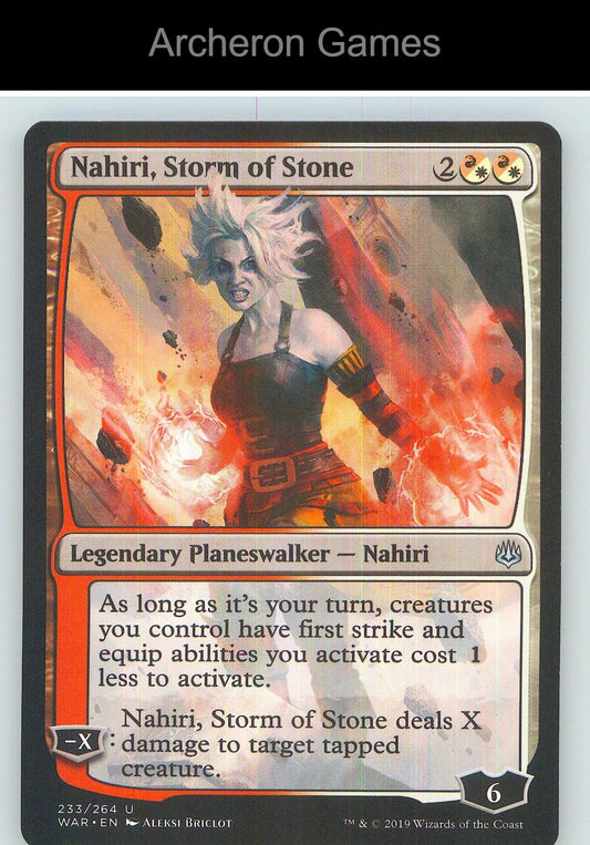 Nahiri, Storm of Stone WAR 233 UC MTG Card NM/EX+