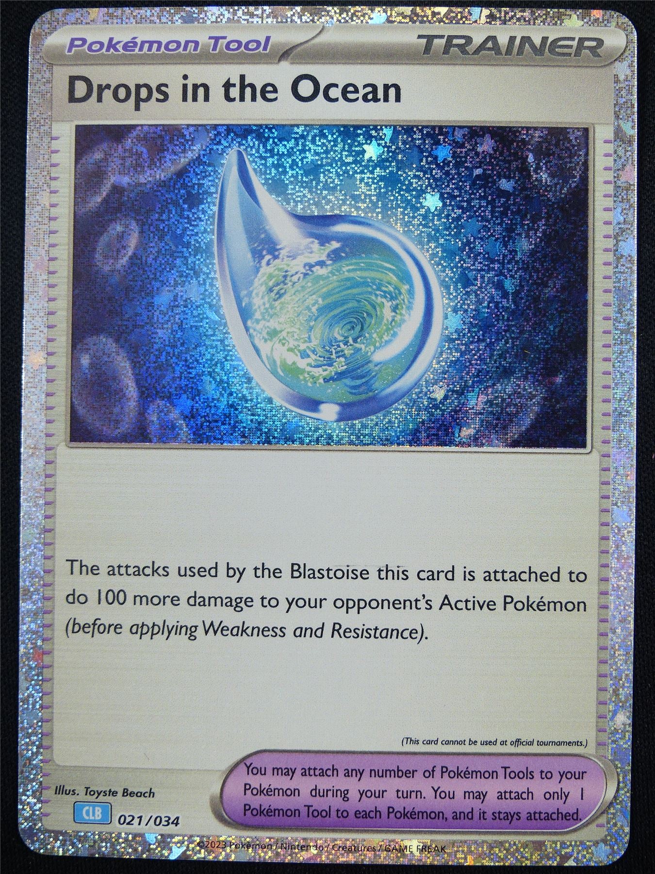 Drops in the Ocean 021/034 Holo CLB - Classic Pokemon Card #4AE