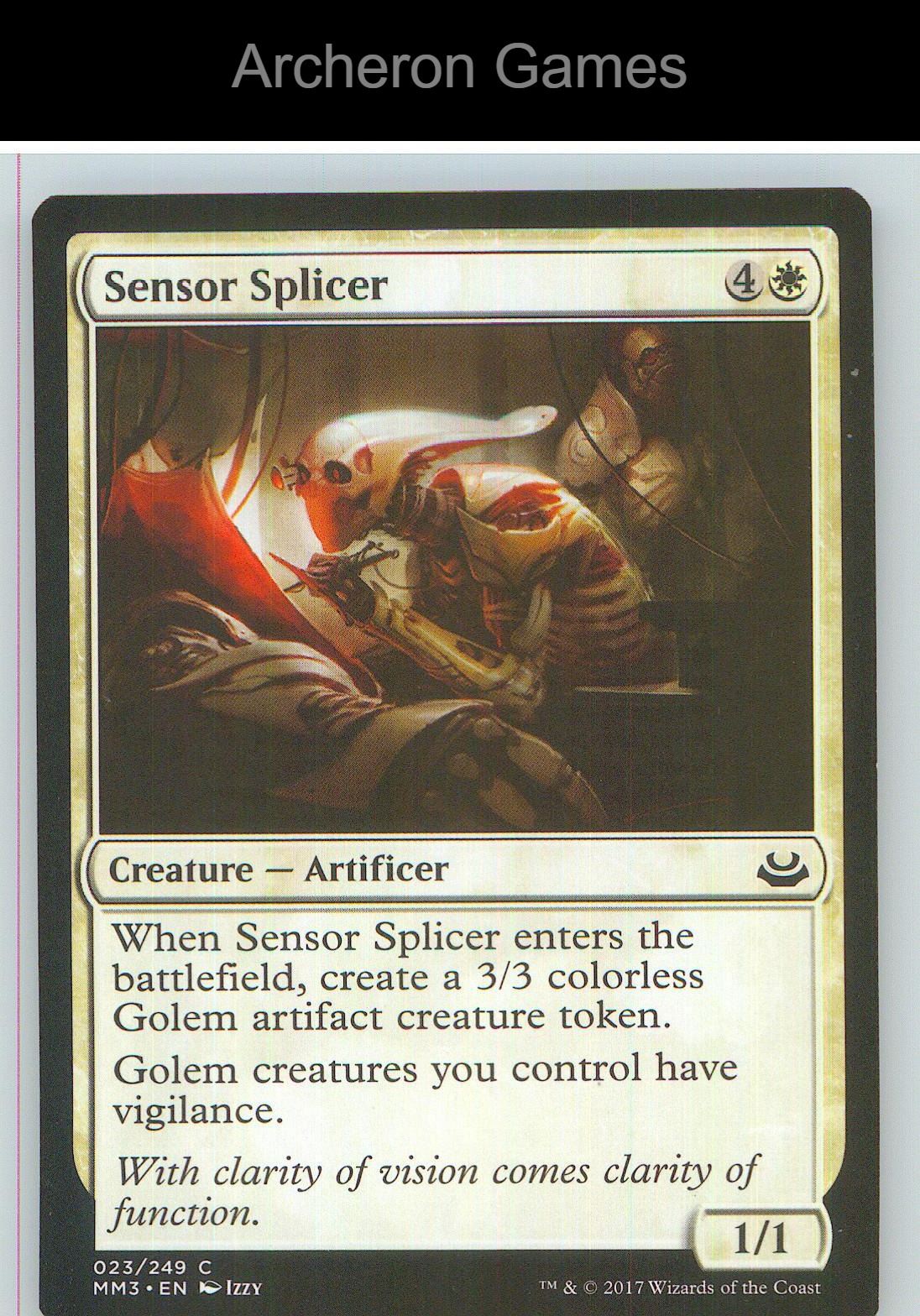 Sensor Splicer MM3 23 C MTG Card NM/EX+