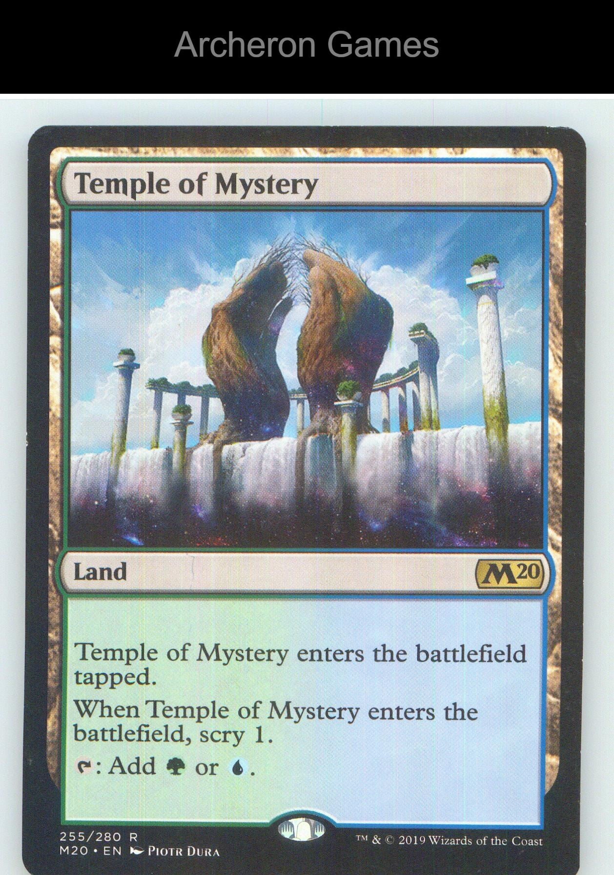 Temple of Mystery M20 255 R MTG Card NM/EX+