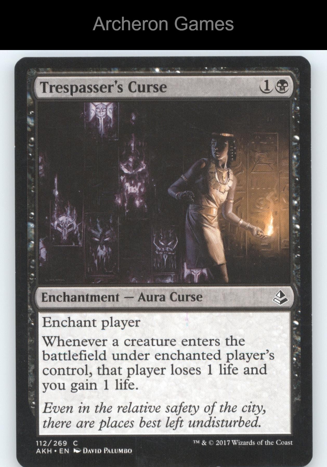 Trespasser's Curse 112 C MTG Card Amonkhet