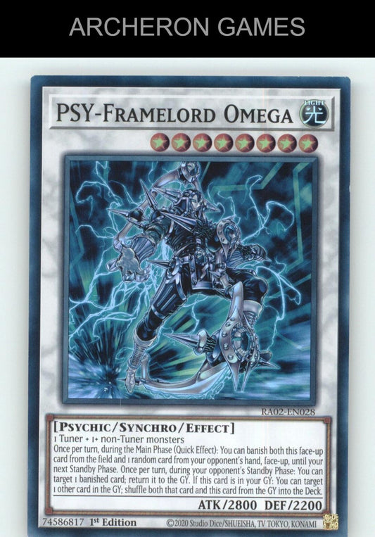 PSY-Framelord Omega SR YUGIOH Card