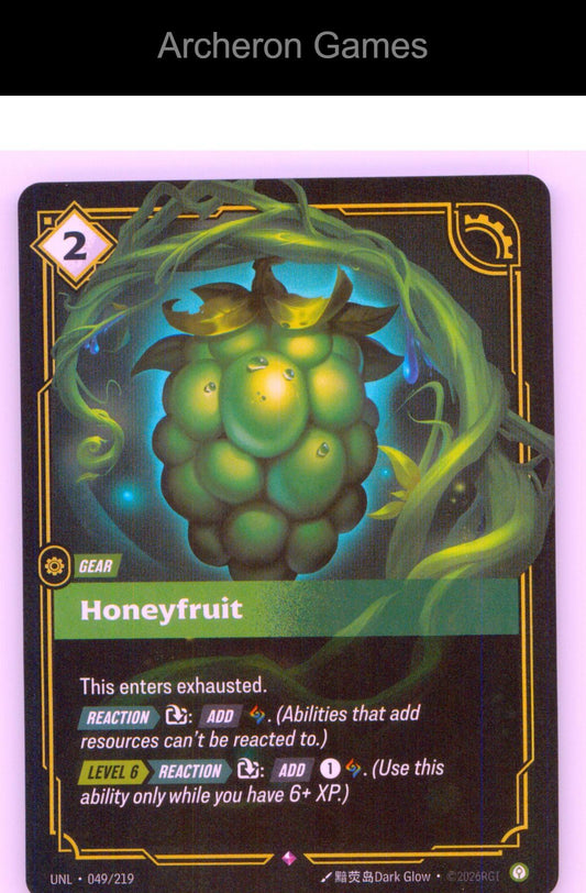 Honeyfruit UNL 049/219 R Unleashed Riftbound Card