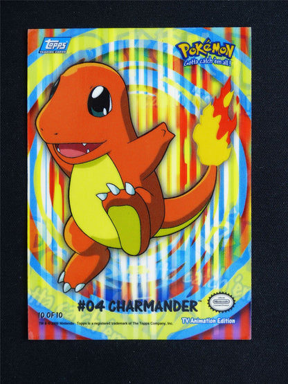 Charmander #04 Topps Trading Card Sticker - Pokemon Card #21U