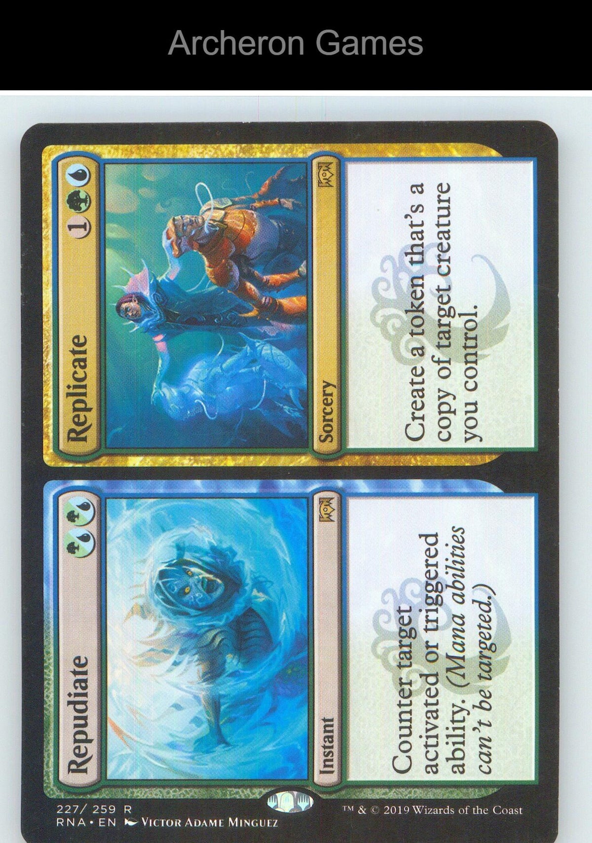 Repudiate // Replicate RNA 227 R MTG Card NM/EX+