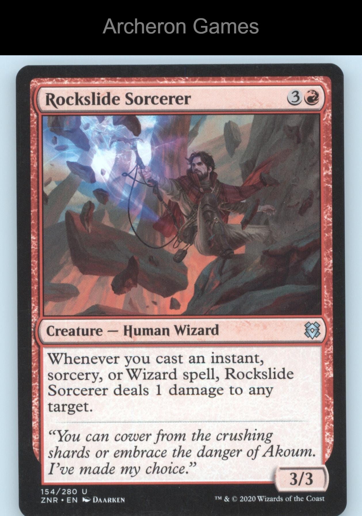Rockslide Sorcerer 154 UC MTG Card Zendikar Rising