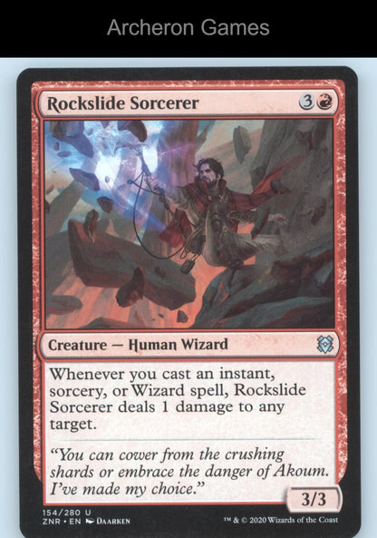 Rockslide Sorcerer 154 UC MTG Card Zendikar Rising