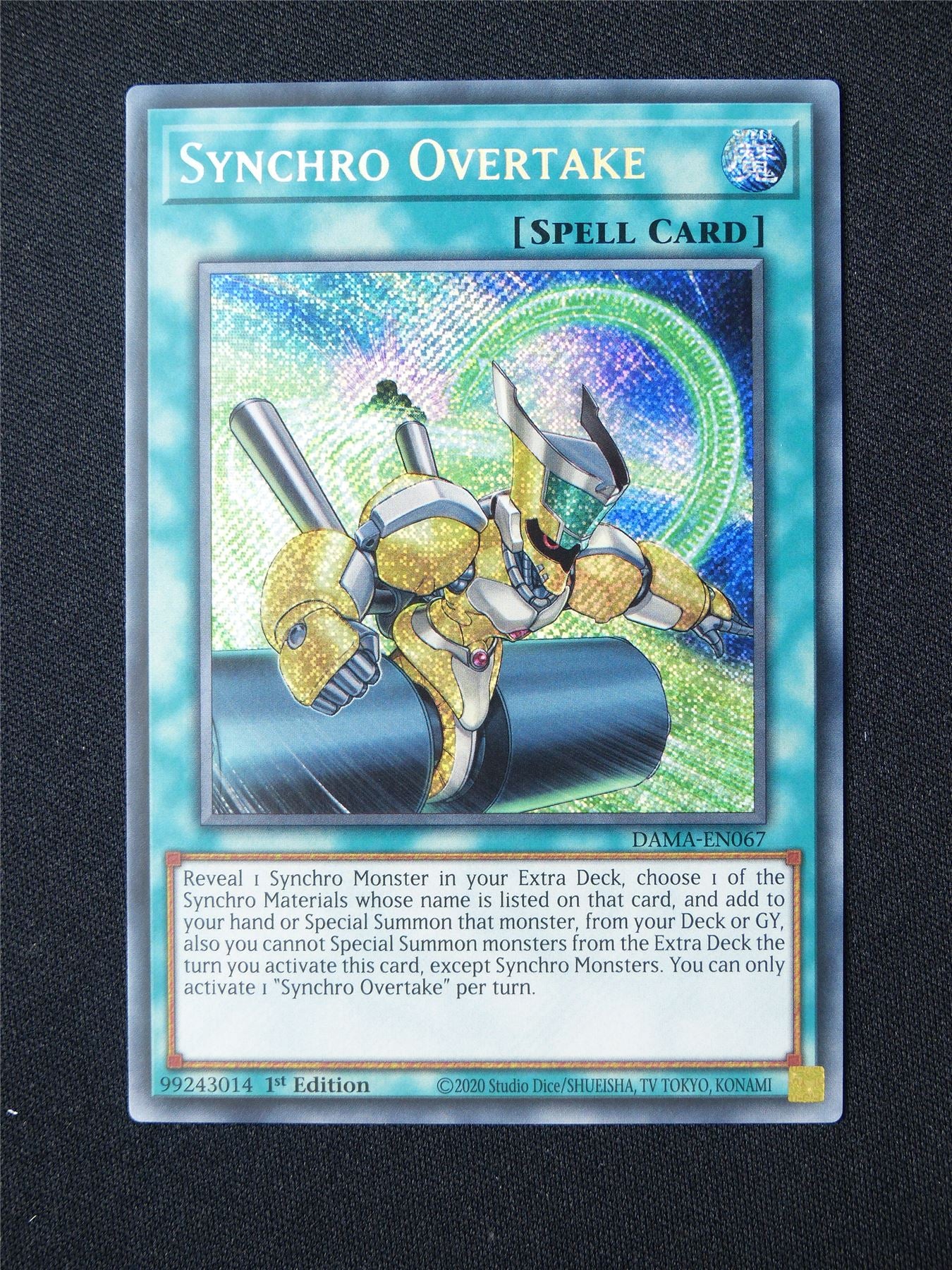 Snychro Overtake DAMA Secret Rare - 1st ed Yugioh Card #3S0