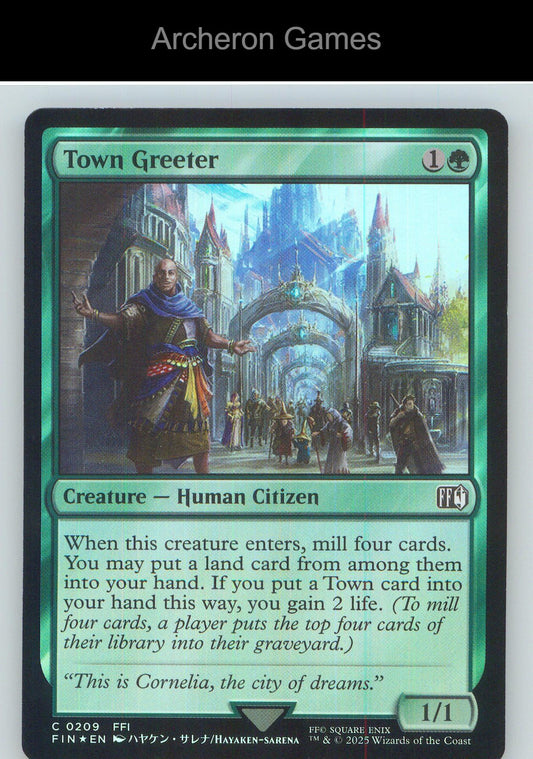 Town Greeter FIN 209 C MTG Card NM/EX+ Foil