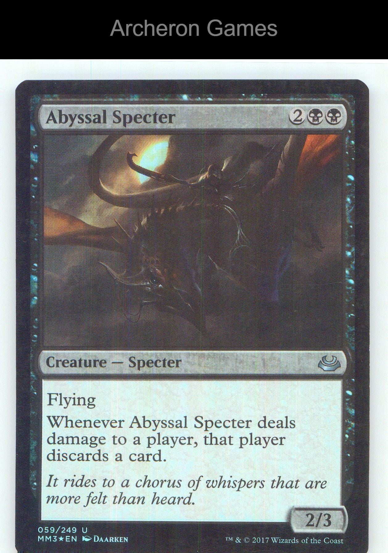 Abyssal Specter MM3 59 UC MTG Card NM/EX+