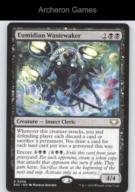 Eumidian Wastewaker 8 R MTG Card Commander: Edge of Eternities