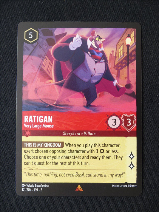 Ratigan 121/204 - Lorcana Card #3CM