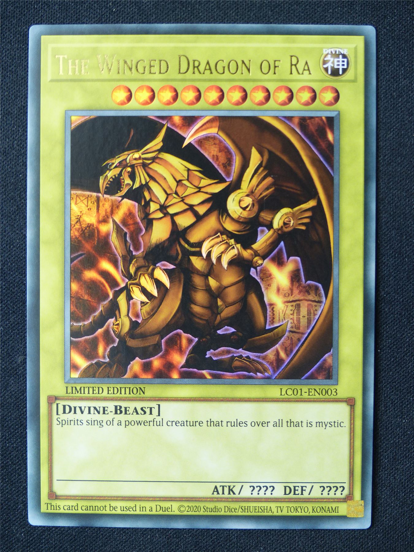 The Winged Dragon of Ra LC01 Ultra Rare - limited ed Yugioh Card #L