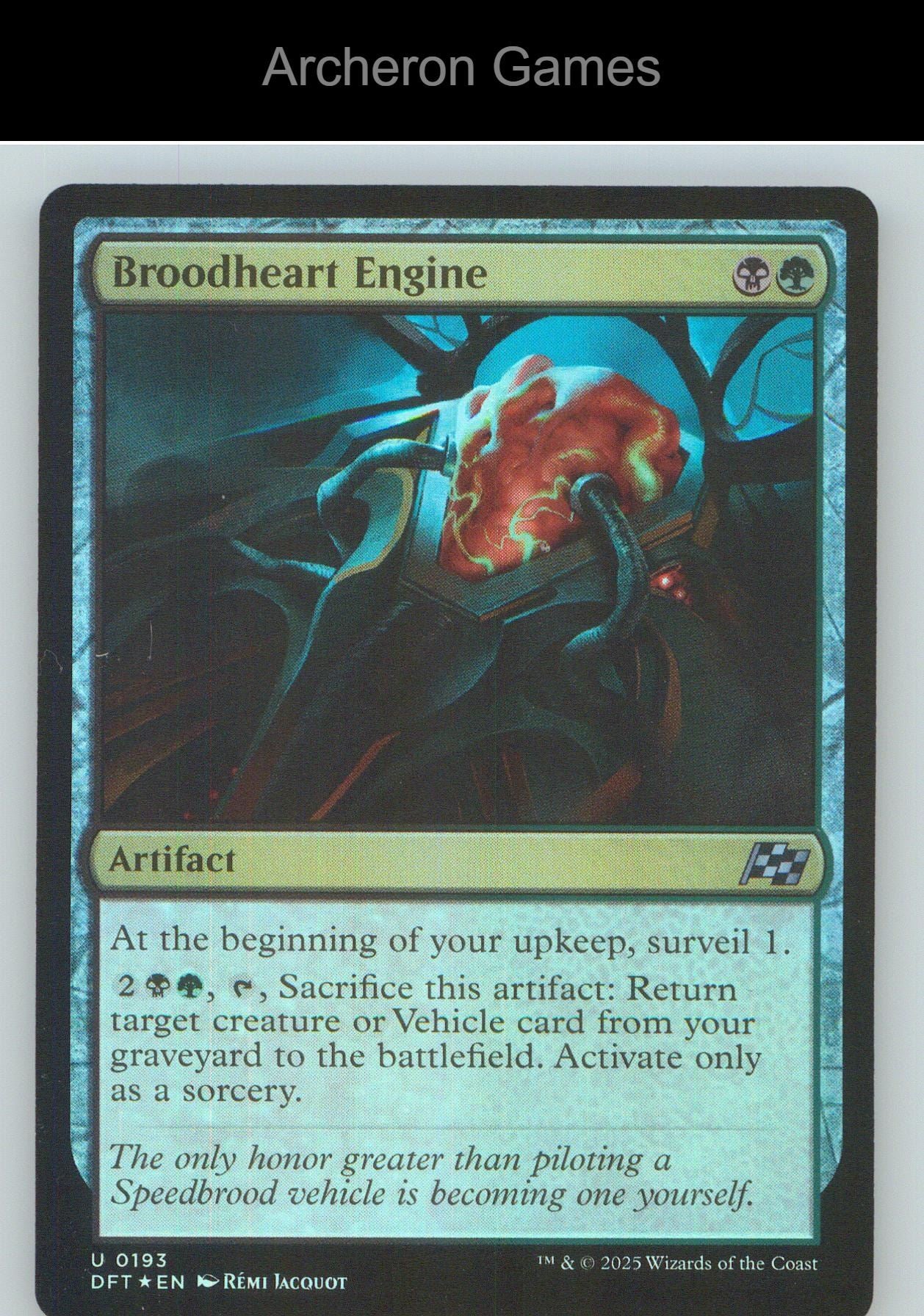 Broodheart Engine DFT 193 UC MTG Card NM/EX+ Foil