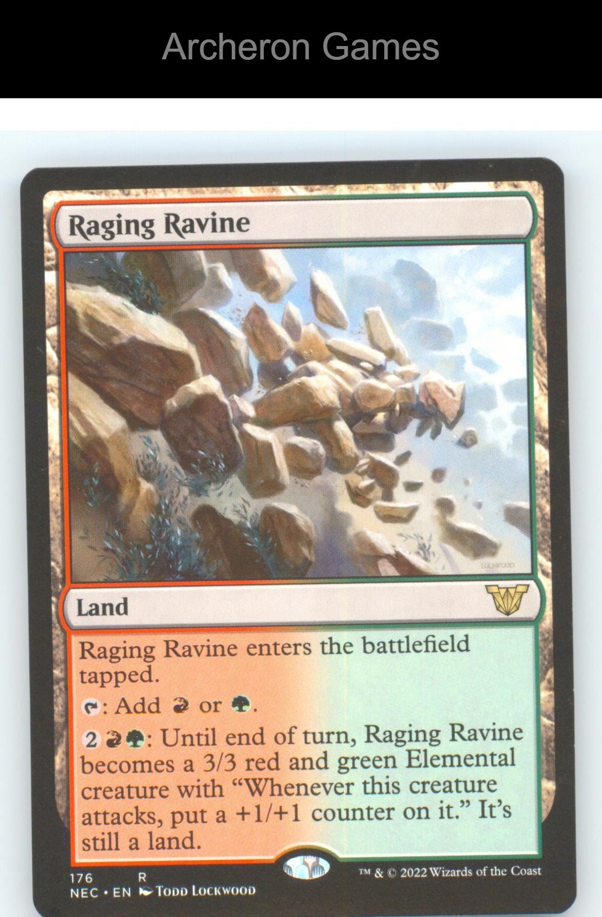 Raging Ravine NEC 176 R MTG Card NM/EX+
