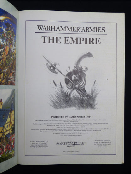 Warhammer Armies: The Empire 4th Edition Softback 1996 - Warhammer Old World #1HA