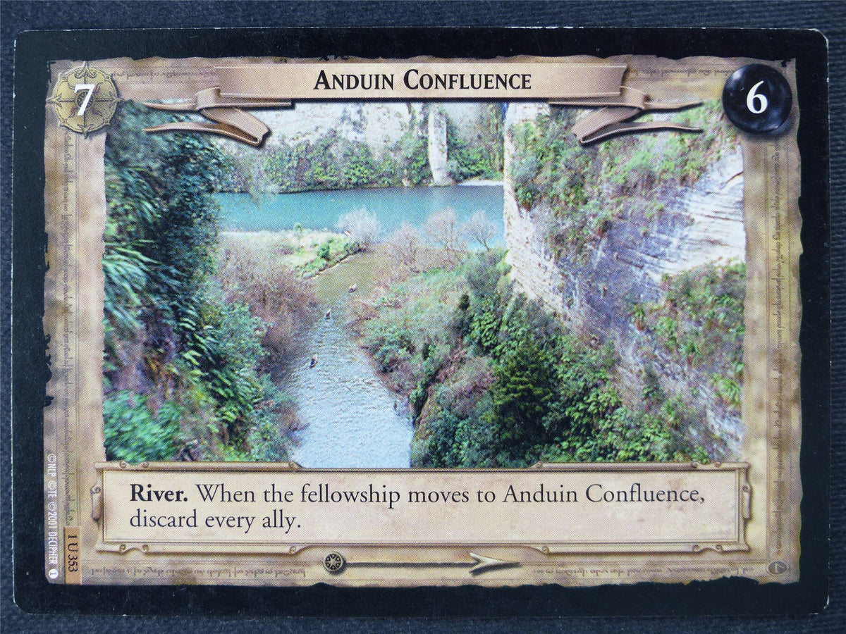 Anduin Confluence 1 U 353 - played - LotR Cards #JI