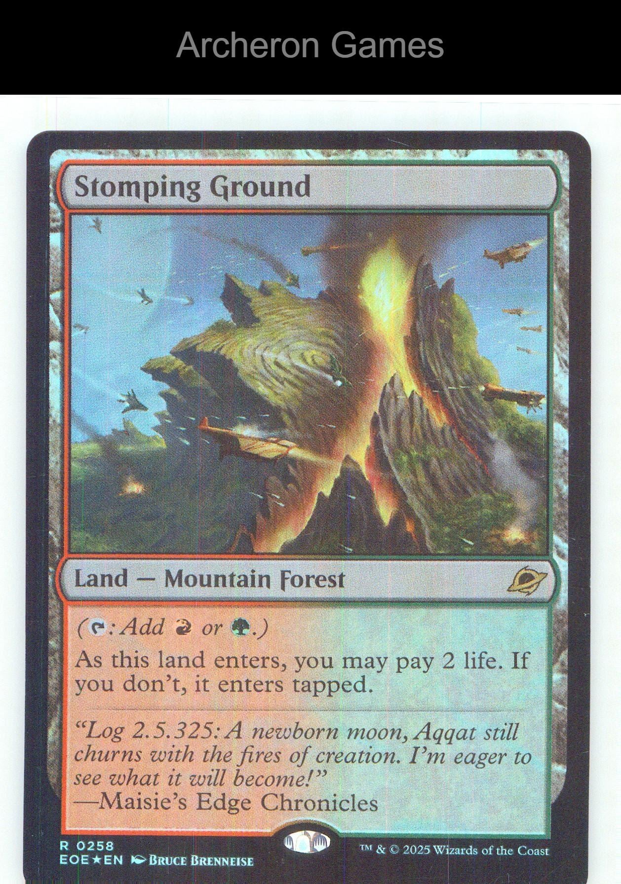 Stomping Ground EOE 258 R MTG Card NM/EX+ Foil