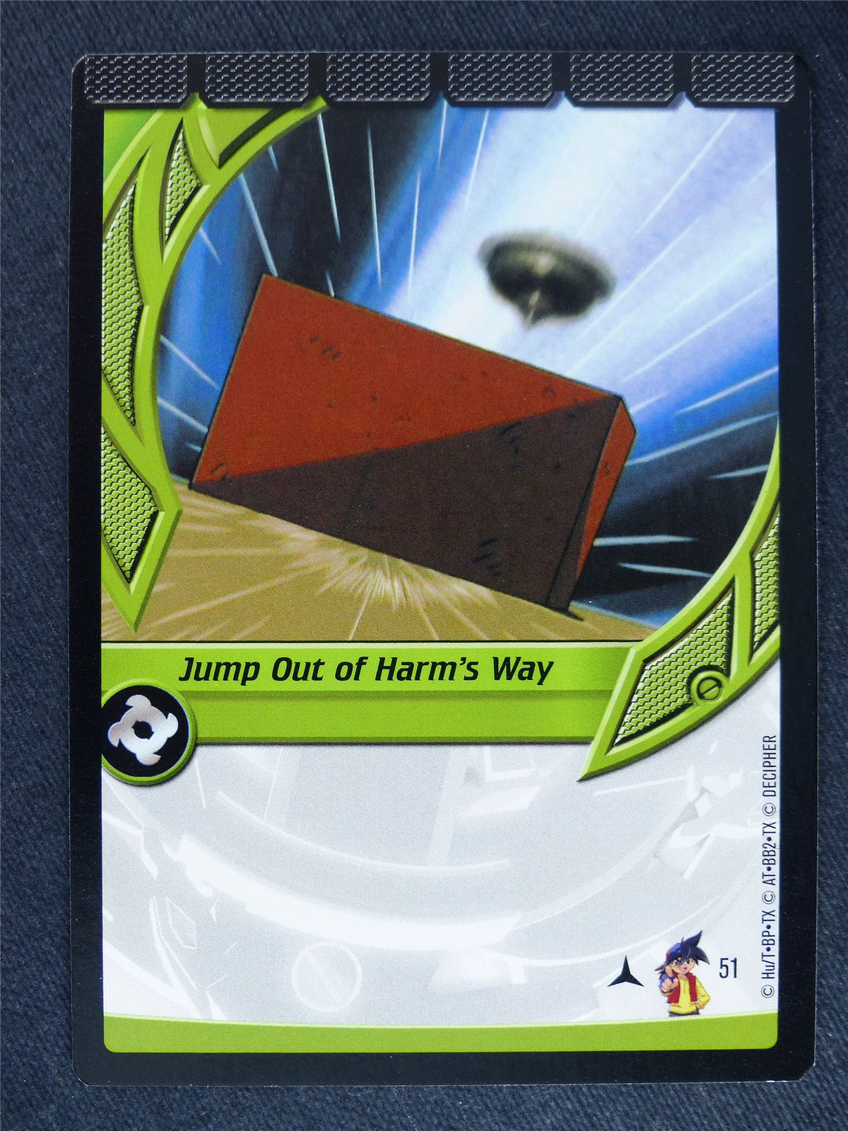 Jump Out of Harm's Way 51 - Beyblade Cards #X4