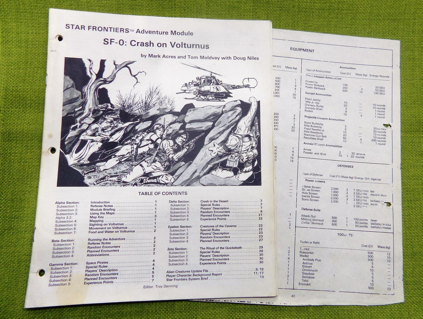 TSR - Star Frontiers Science Fiction Roleplaying Game #6Z