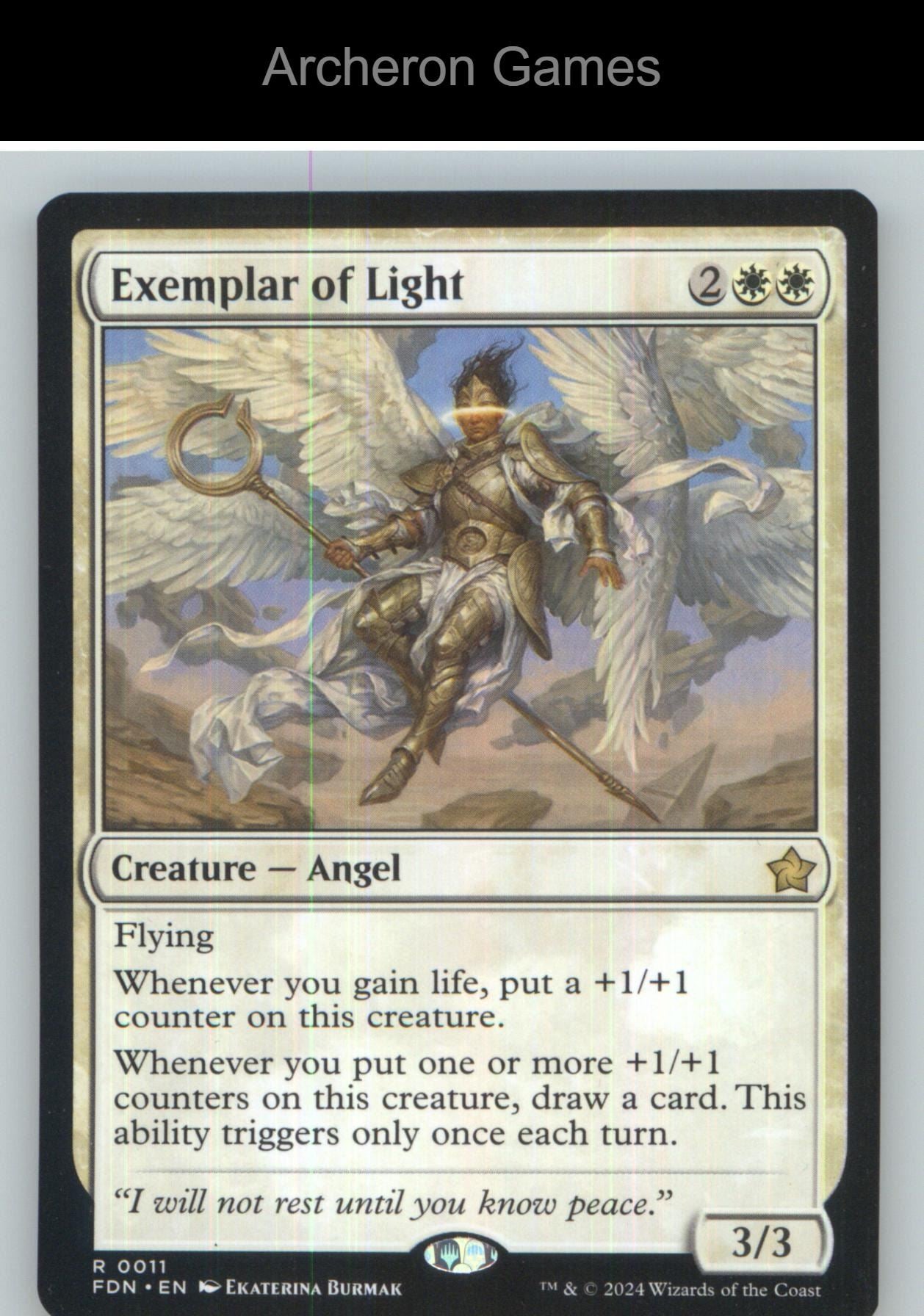 Exemplar of Light FDN 11 R MTG Card NM/EX+