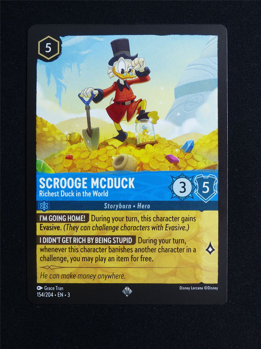 Scrooge McDuck Richest Duck in the World 154/204 - Lorcana Card #200