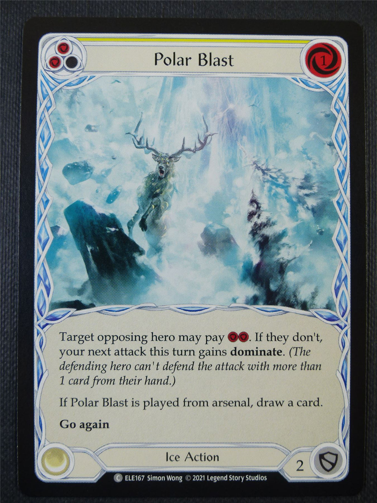 Polar Blast - Yellow - Tales of Aria 1st ed - Flesh and Blood Card #625