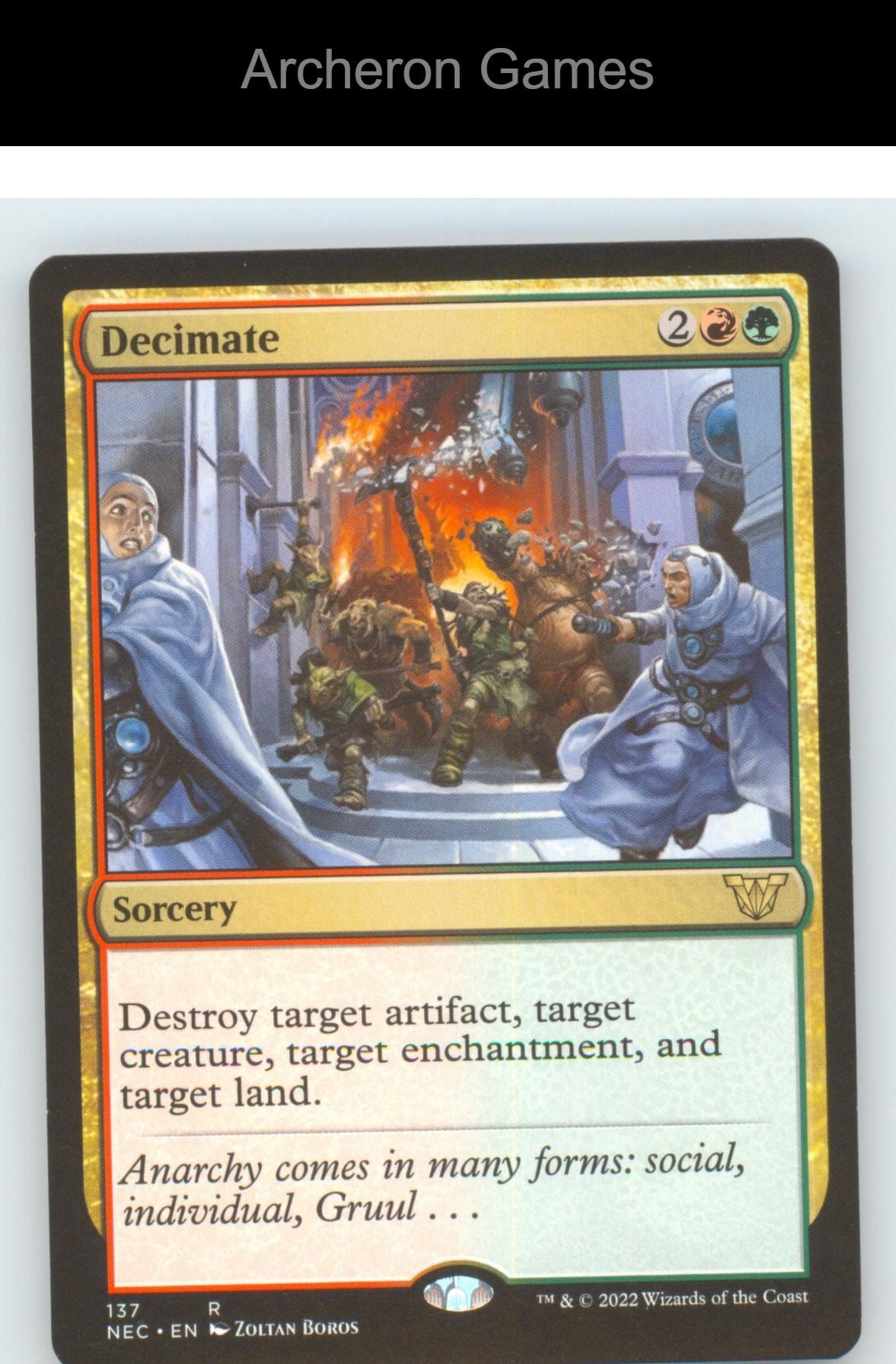 Decimate NEC 137 R MTG Card NM/EX+