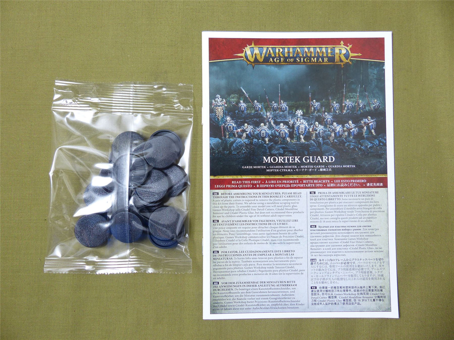 Mortek Guard Sprue - Ossiarch Bonereapers - Warhammer AoS #10M