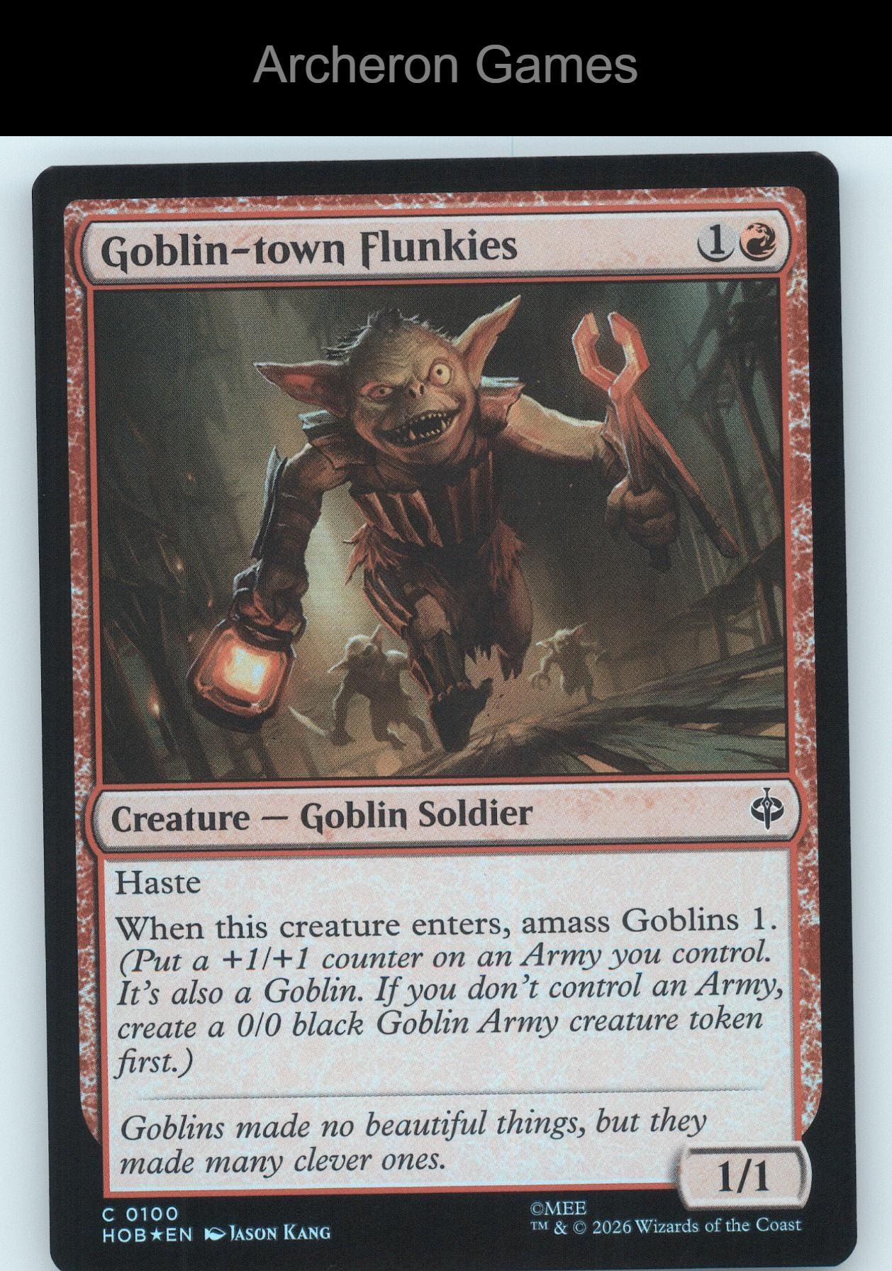 Goblin-town Flunkies HOB 100 C MTG Card The Hobbit