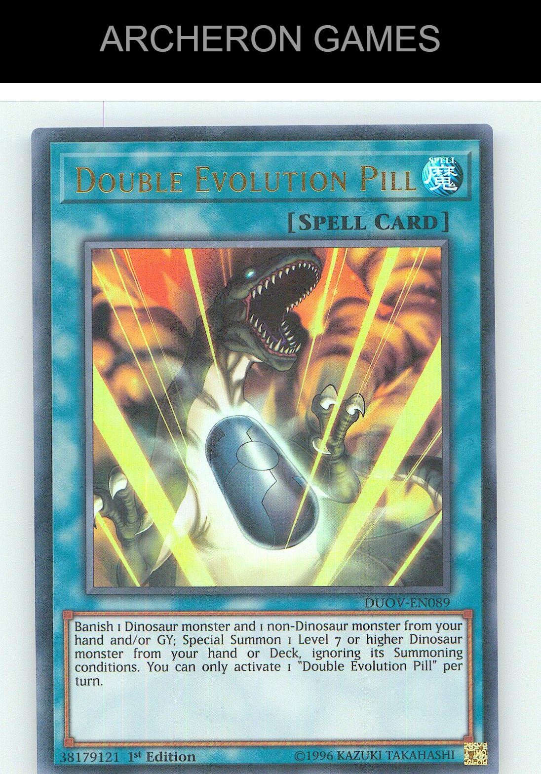 Double Evolution Pill Ultra Rare YUGIOH Card 1st Edition