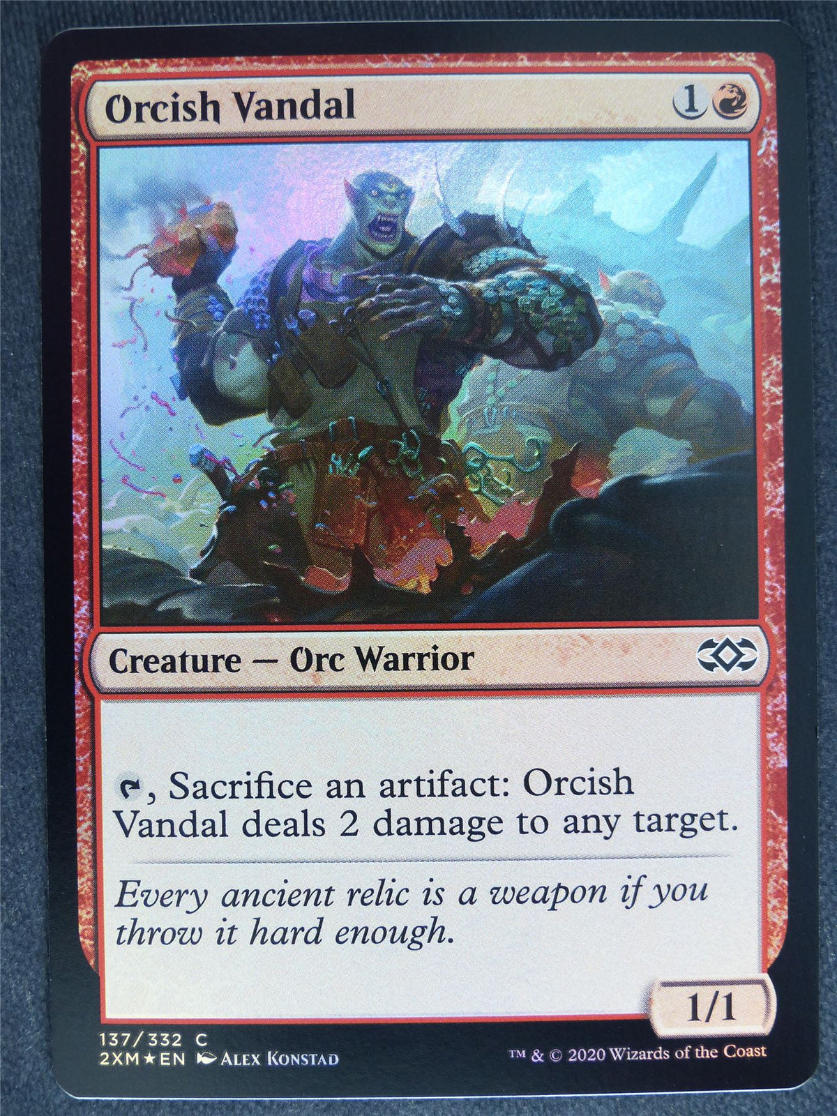 Orcish Vandal Foil - Double Masters - Mtg Magic Cards #32