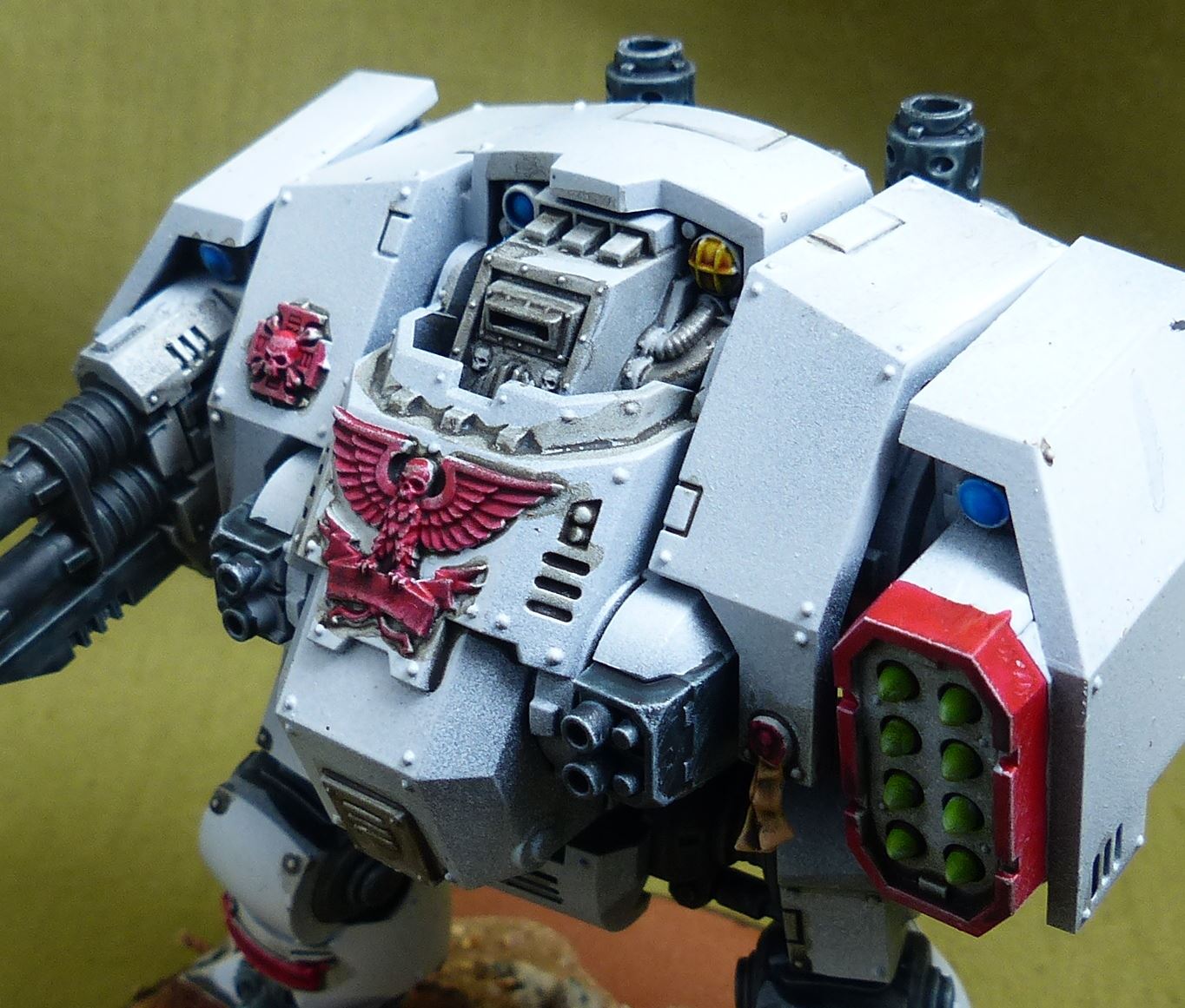 Primaris Redemptor Dreadnought painted - White Scars - Warhammer 40K #4PH