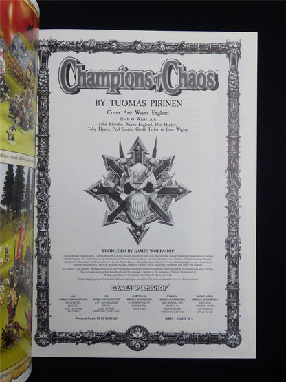 Warhammer: Champions of Chaos Softback 1998 - Warhammer Old World #1GX