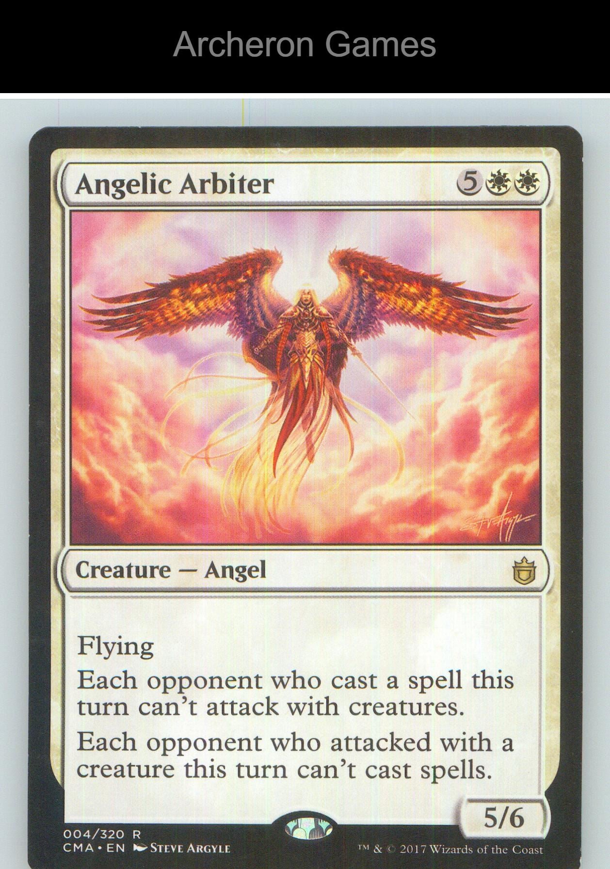 Angelic Arbiter CM1 4 R MTG Card NM/EX+