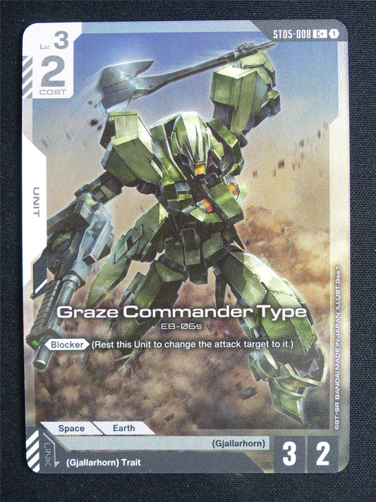 Graze Commander Type ST05-008 C alt art - Gundam Card #58D