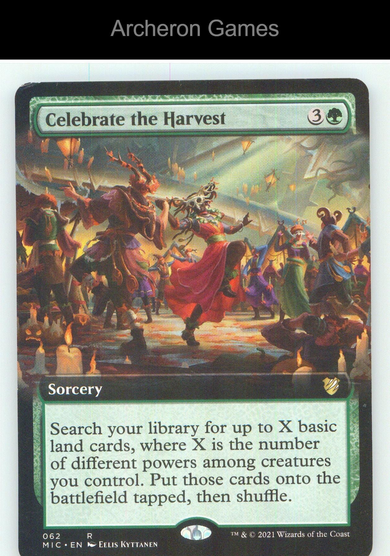 Celebrate the Harvest (Extended Art) MIC 62 R MTG Card NM/EX+