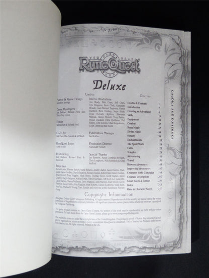 Runequest Pocket Deluxe Edition - Roleplay Softback #1WR