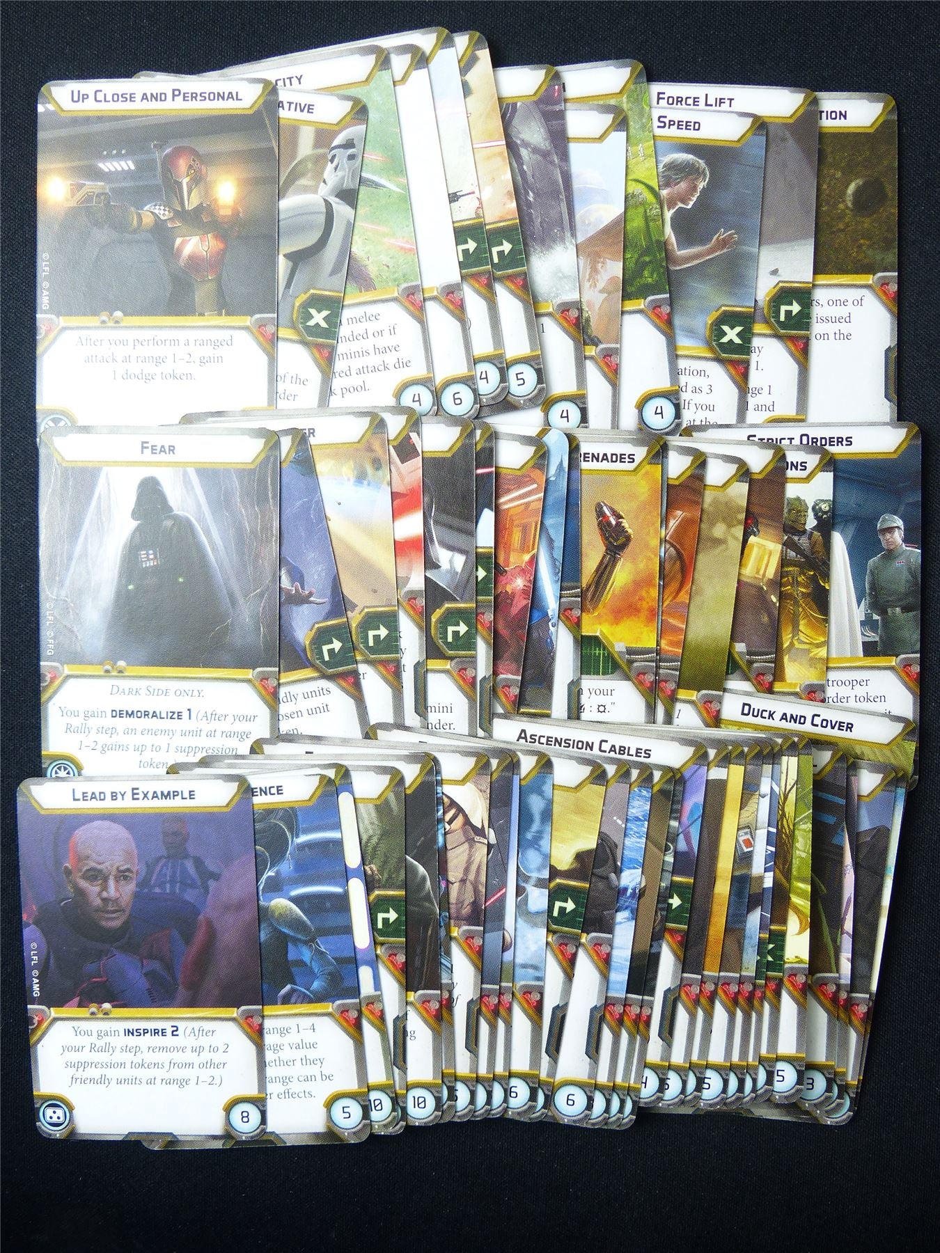 Collection of Star Wars Legion Upgrade Cards #25A