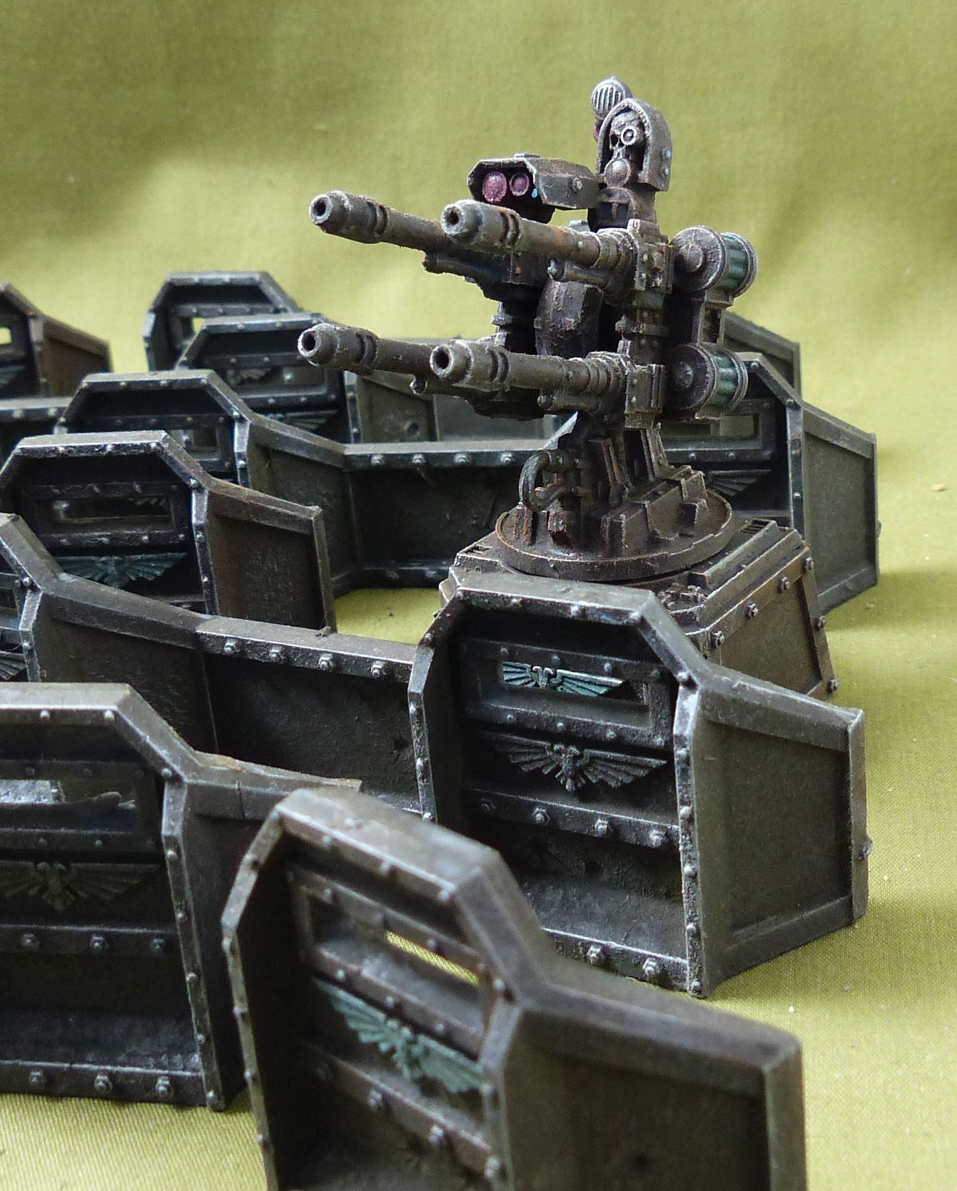 Aegis Defence Line painted - Astra Militarum - Warhammer 40K #2YD