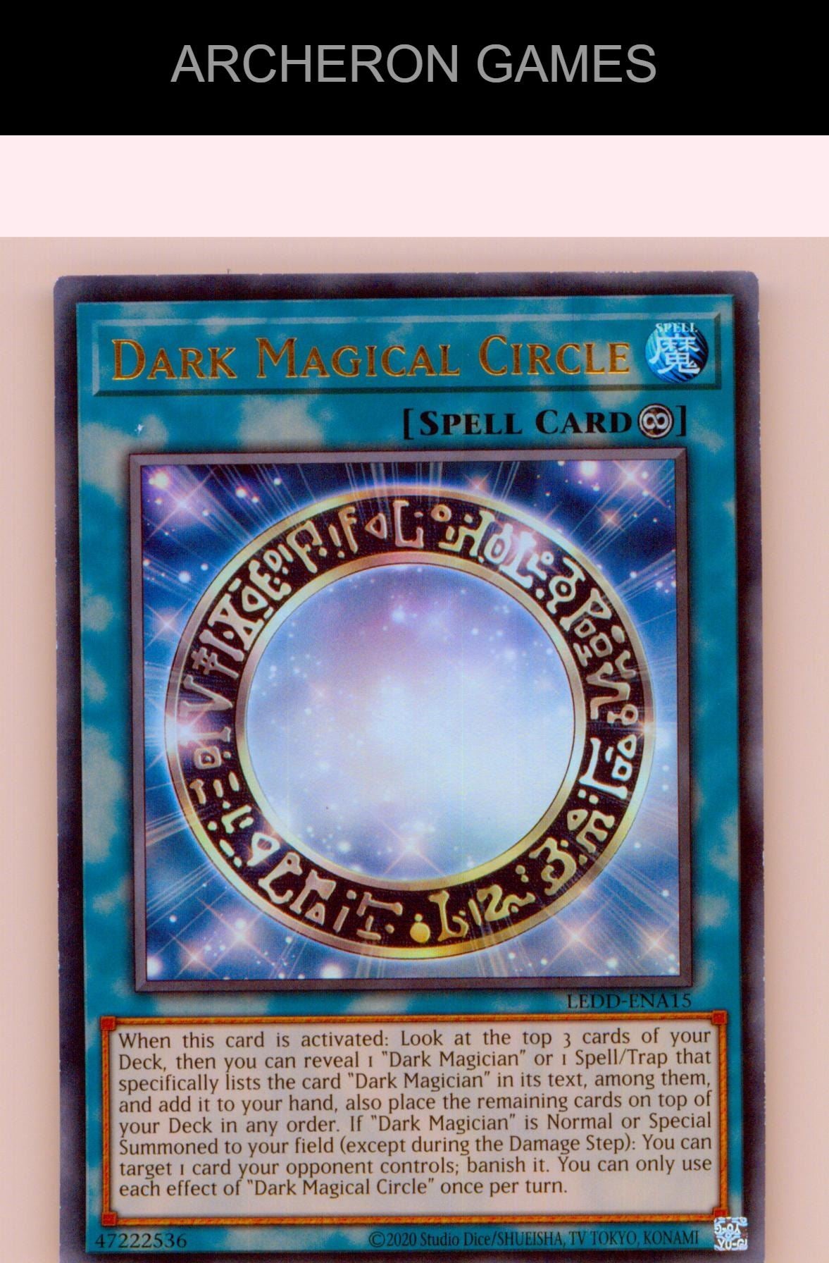 Dark Magical Circle Ultra Rare YUGIOH Card Unlimited