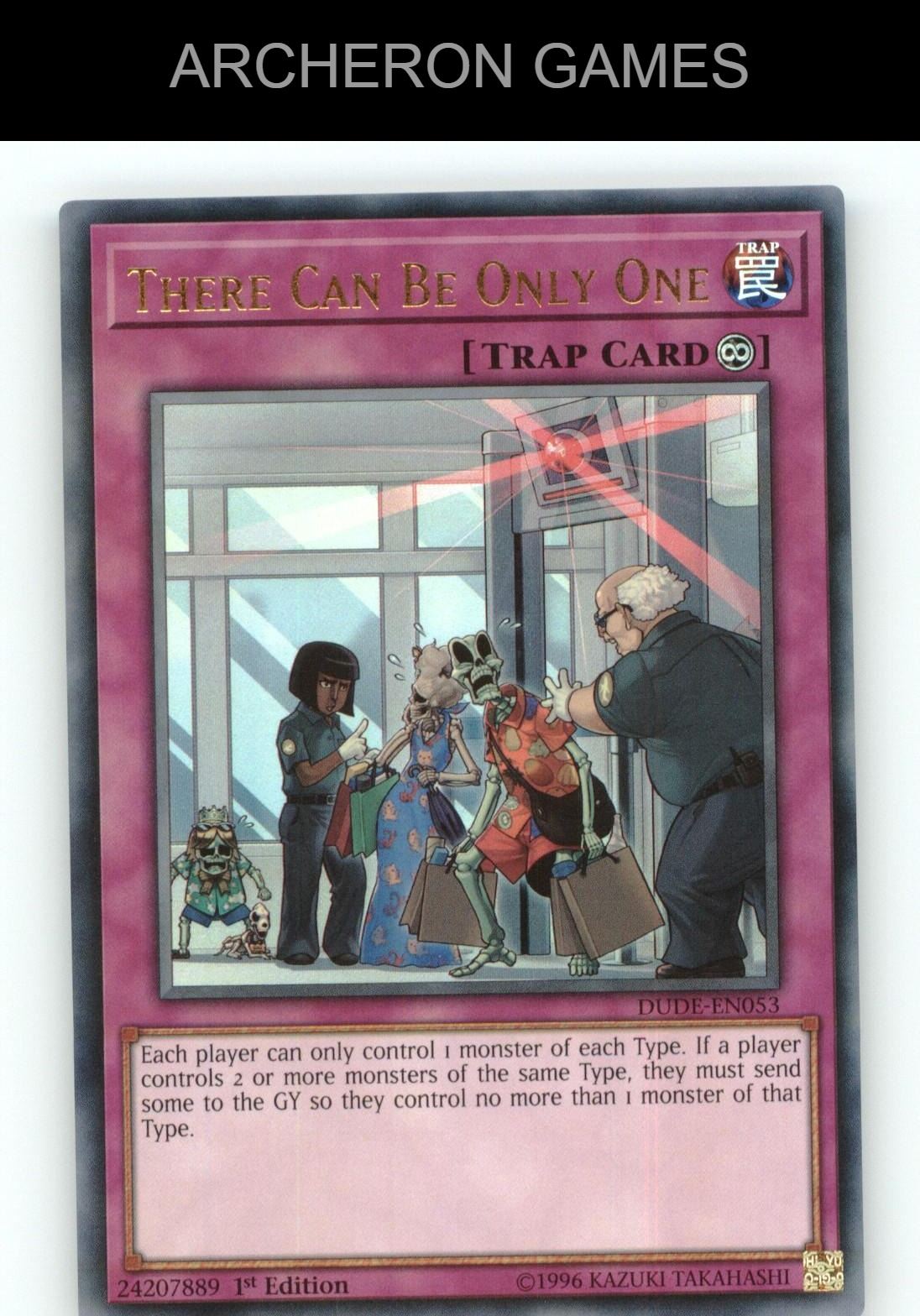 There Can Be Only One Ultra Rare YUGIOH Card