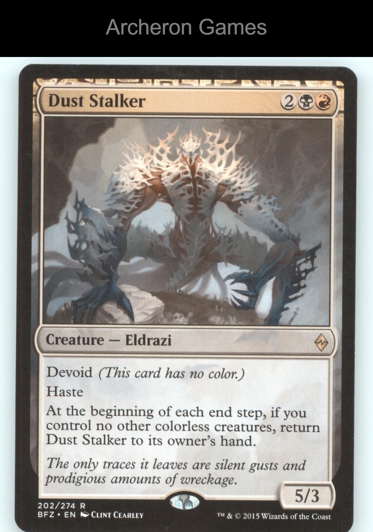 Dust Stalker 202 R MTG Card Battle for Zendikar