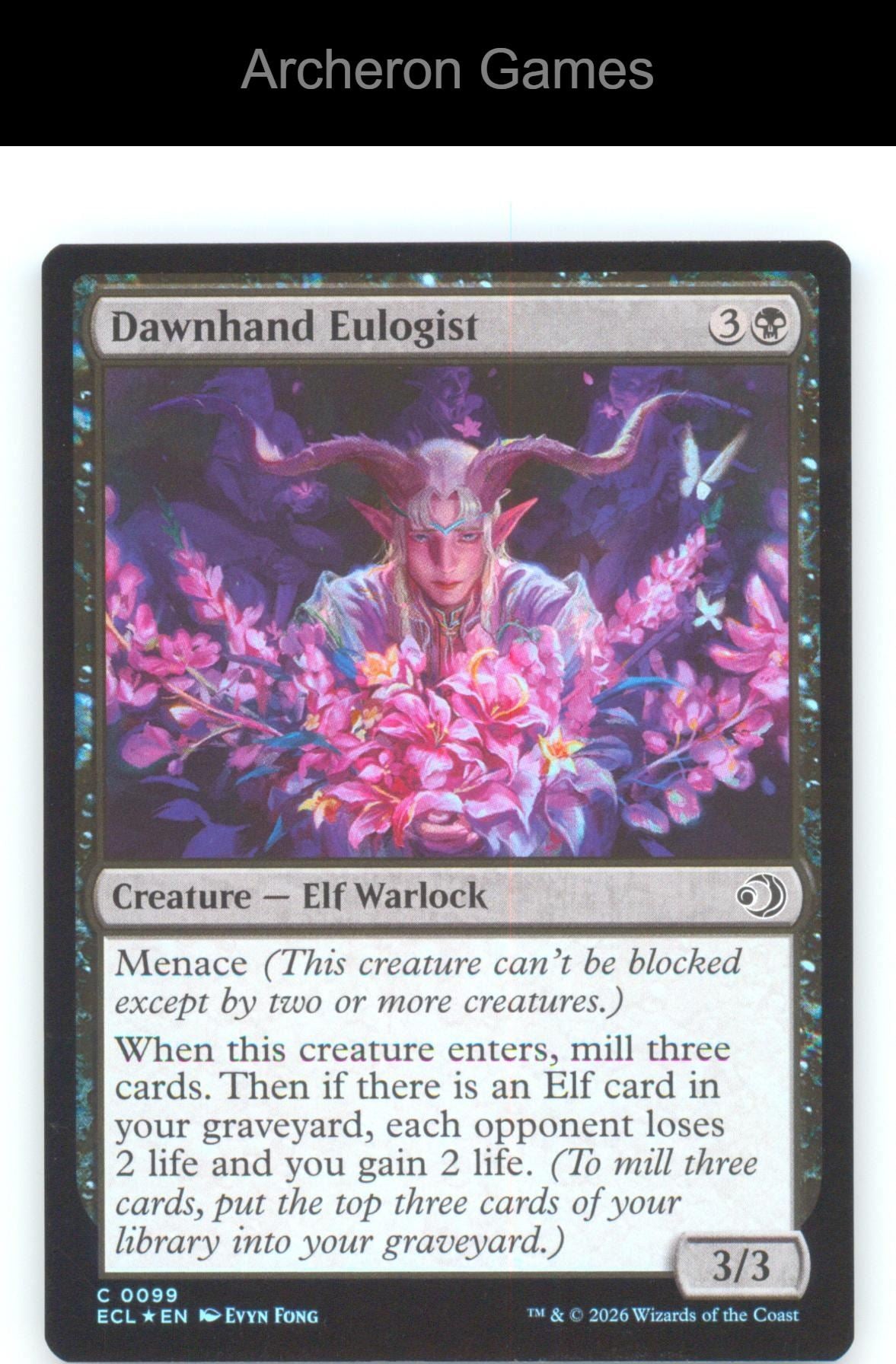 Dawnhand Eulogist ECL 99 C MTG Card Lorwyn Eclipsed Foil