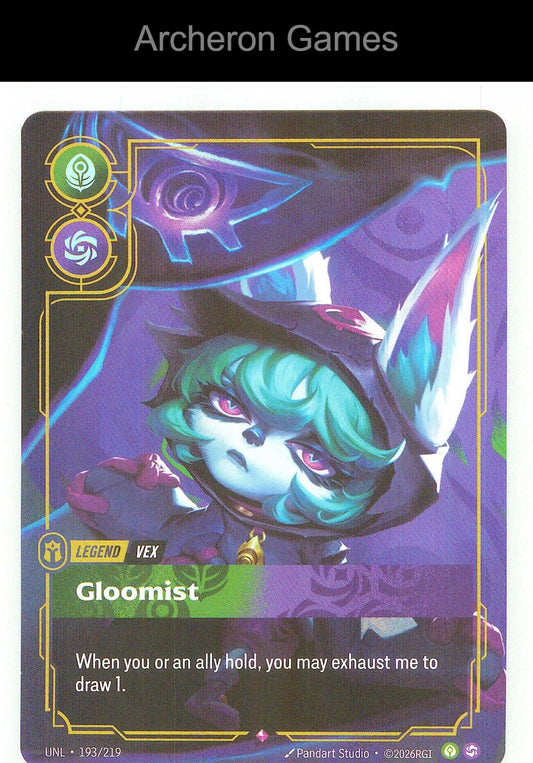 Vex - Gloomist UNL 193/219 R Unleashed Riftbound Card
