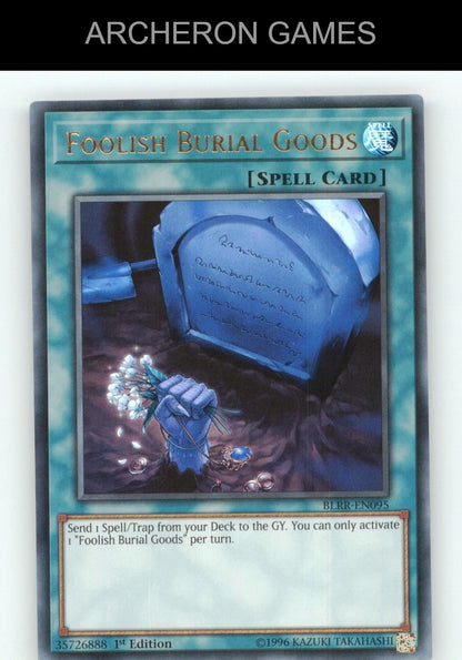 Foolish Burial Goods Ultra Rare YUGIOH Card
