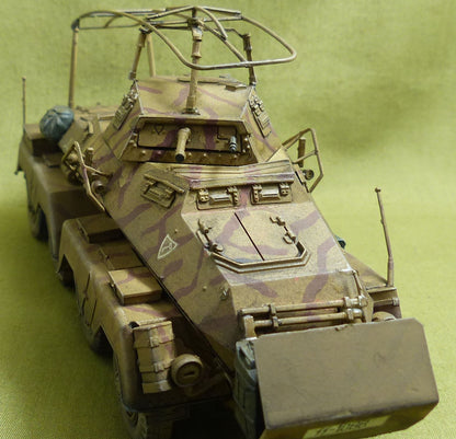 Schwerer Panzerspahwagen (Fu) Sd.Kfz.232 German Armoured Car painted 1:35 scale - WW2 Model #170
